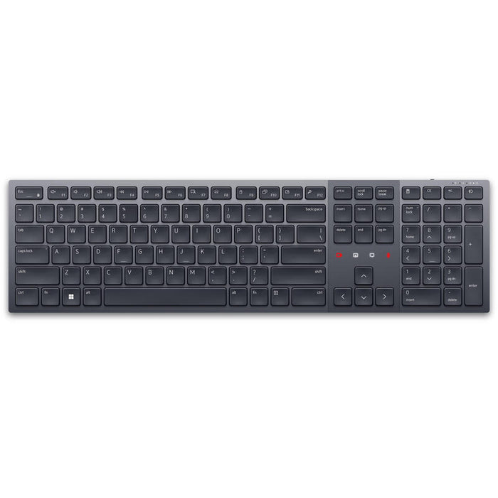 Teclado Ingles Dell Kb900 Rf Wireless + Bluetooth Qwerty Internacional De Ee.Uu. Grafito