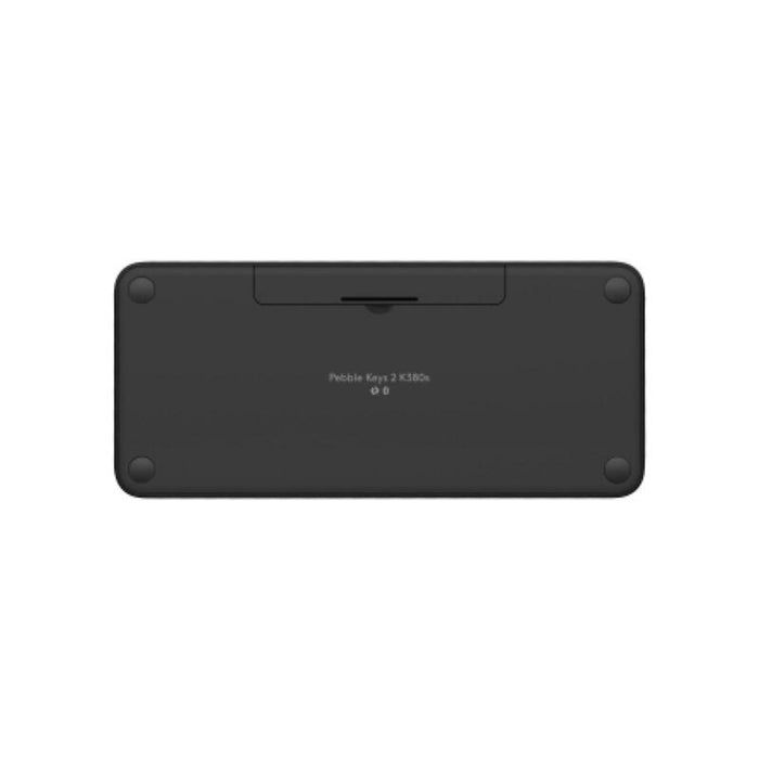 Teclado Inglés Logitech Pebble Keys 2 K380s Rf Wireless + Bluetooth Qwerty Internacional De Ee.Uu. Grafito