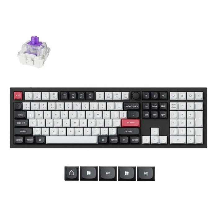 Teclado Keychron Q6 Hall Effect Qmk Magnético Layout Es Retroiluminado Inalámbrico-Alámbrico