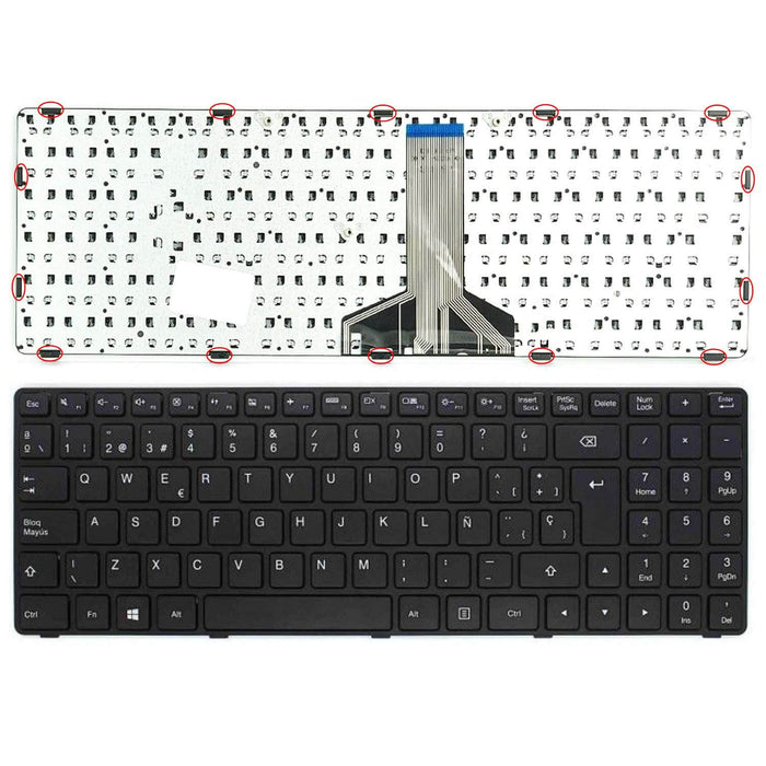 Teclado Para Portátil Lenovo Ideapad 100-15Ibd 100-15Iby 300-15 B50-80 5N20K25452