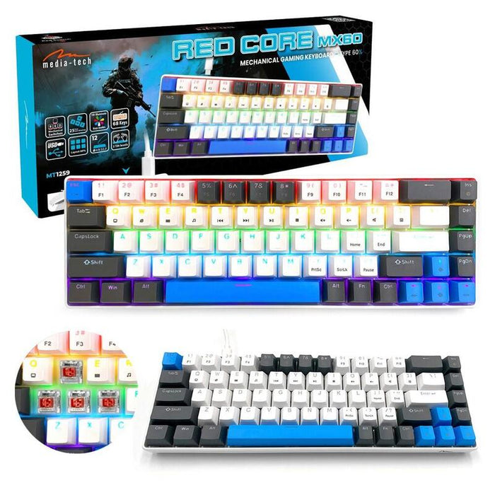Teclado Mecánico 60% Red Core Mx60 Mt1259