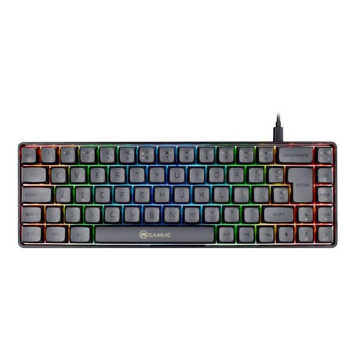 Teclado Mecánico Gamiac Tkl Rgb69g Sf Kailh Red Negro/Cinze