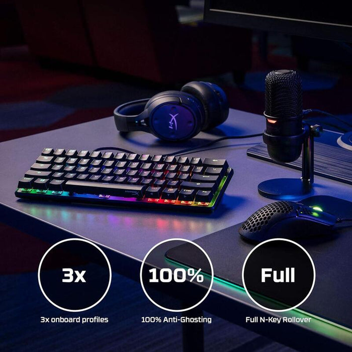 Teclado Mecanico Hp Hyperx Alloy Origins 60 Aqua Gaming Rbg 56r61aa#Aba