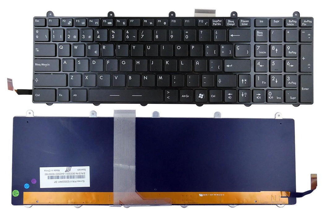 Teclado Para Portátil Msi Steelseries Gt60 Gt70 Gx60 Gx70 Retroiluminado