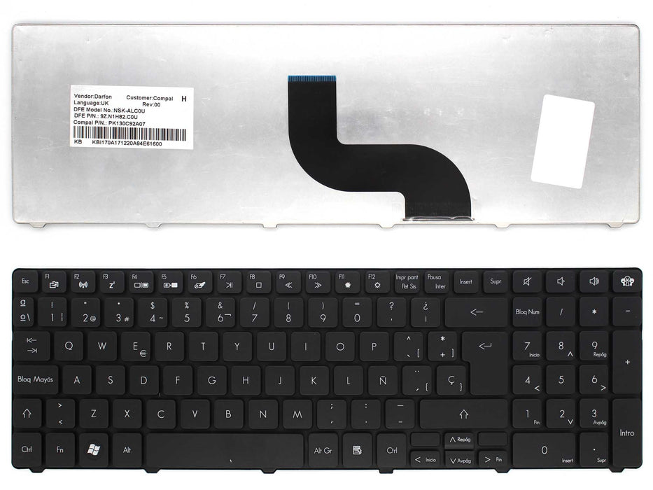 Teclado Para Portátil Packard Bell Enle11Bz Le11Bz Mp-09G36E0-5282W