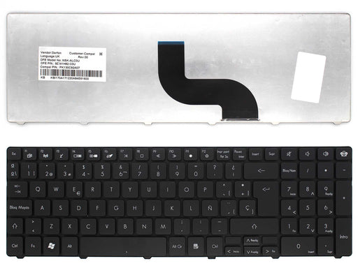 Teclado Para Portátil Packard Bell Mp-09B26E0-6981 Pk130C83017 Nsk-Alb0S 9Z.N1H82.B0S 90.4Hs07.S0S
