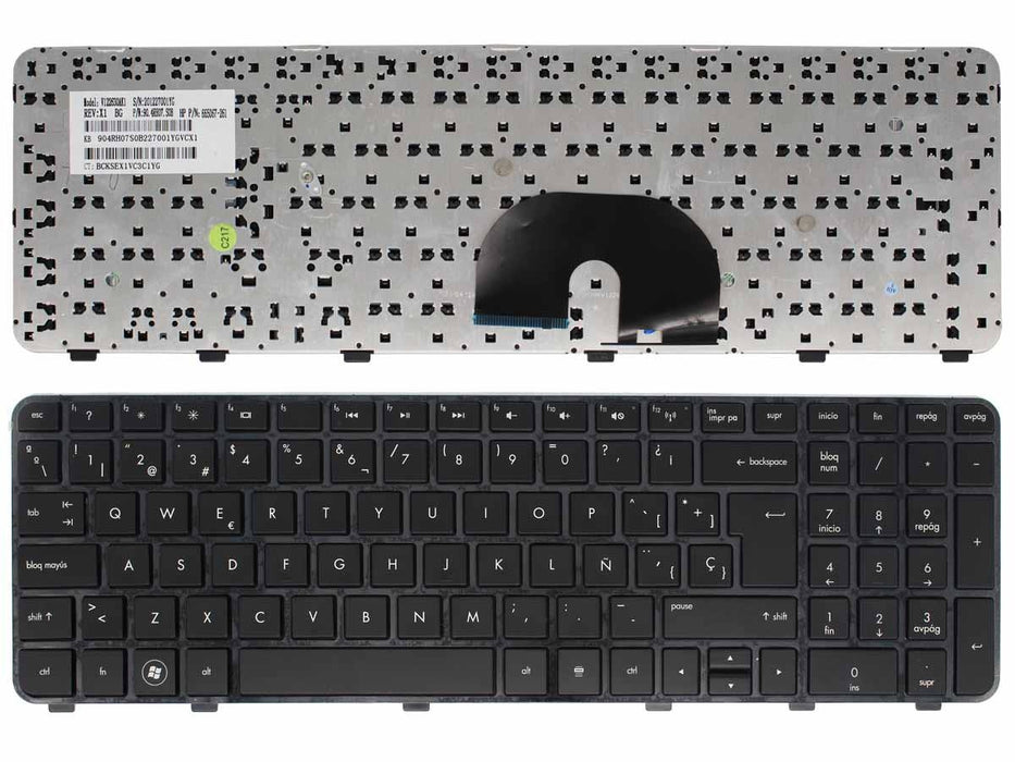Teclado Para Portátil Hp 633890-001 634139-001 634139-031 Nsk-Hwauw