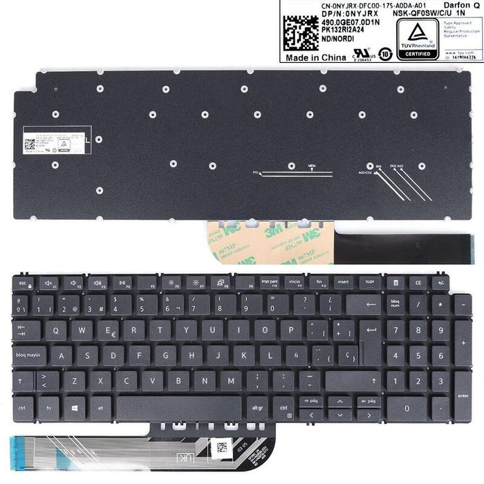 Teclado Para Portátil Dell 7591 7590 P83f 5580 5584 5593 5598 Pk132ri2a24 Gris