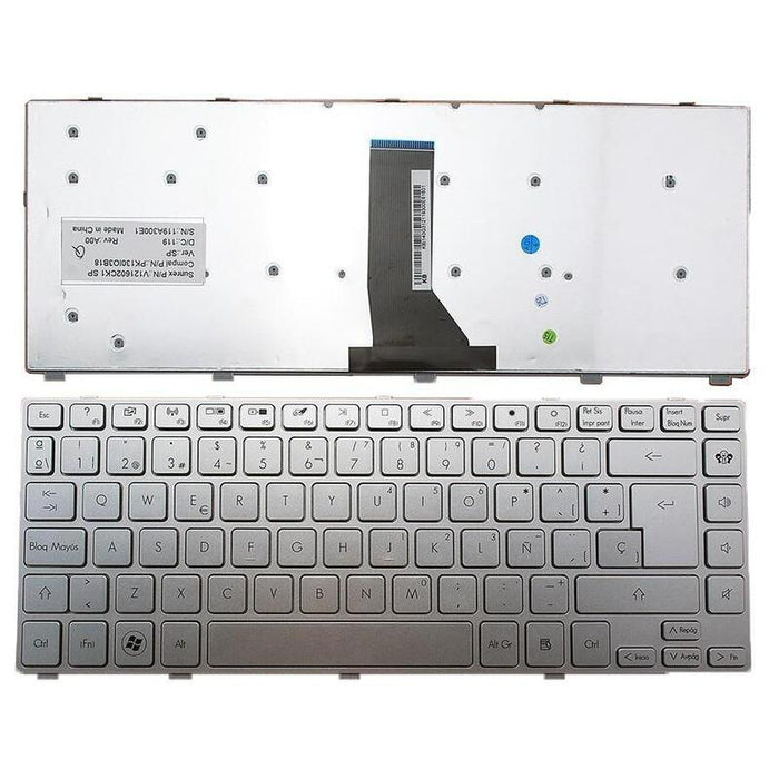 Teclado Para Portátil Gateway
Modelos: Nv47h
P/N: V121602clk1/Sp