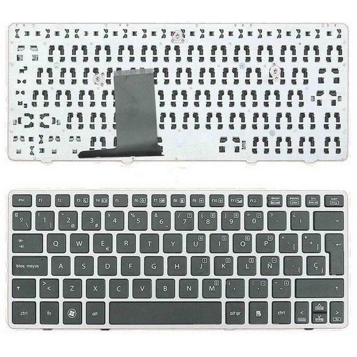 Teclado Para Portátil Hp Elitebook 2560p 2570p Marco Plata