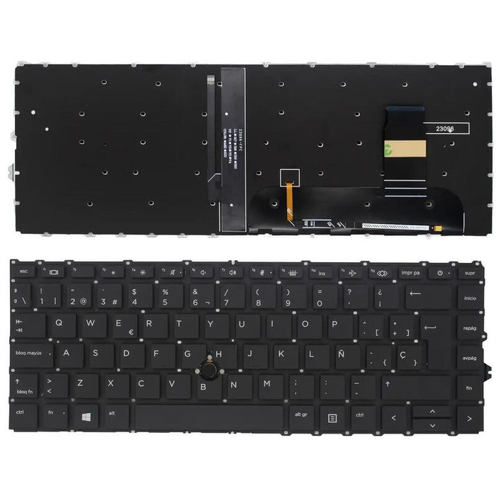 Teclado Para Portátil Hp Elitebook 840 G7 840 845 845 745 745 G7 G8 L87607 071 M07090 071 Negro Retroiluminado