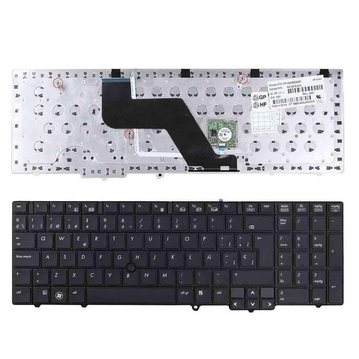 Teclado Para Portátil Hp Elitebook 8540w Negro Con Pointstick