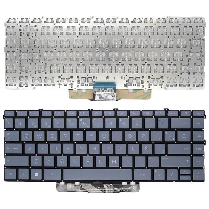 Teclado Para Portátil Hp L96530 071 L96530 131 L96530 161 Azul Retroiluminado