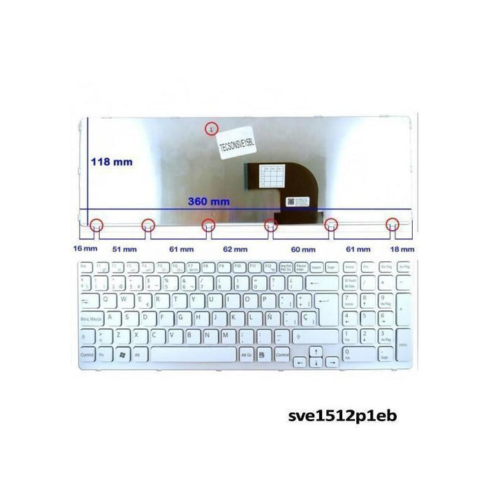 Teclado Para Portátil Sony Vaio 149028961es 149152211es 149169211es