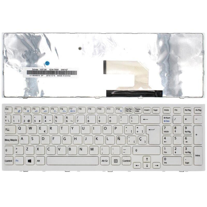 Teclado Para Portátil Sony Vaio Vpc Eh3e0e Vpc Eh3j1e Vpc Eh3q1e Vpc Eh3c0e