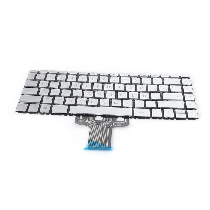 Teclado Plateado Para Portátil Hp 14 Da 14 Bd 14 Cc 14 Cd 14m Cd 14 Ce 14 Cf 14 Ck 14 Cm