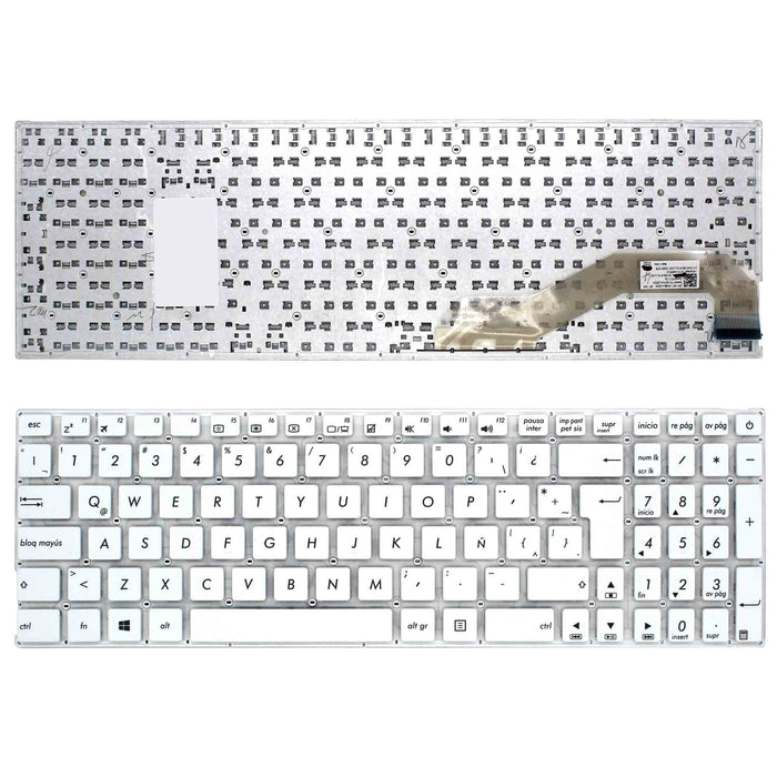 Teclado Para Portátil Asus F541 F541S F541Sa F541Sc F541U F541Ua Blanco Latino