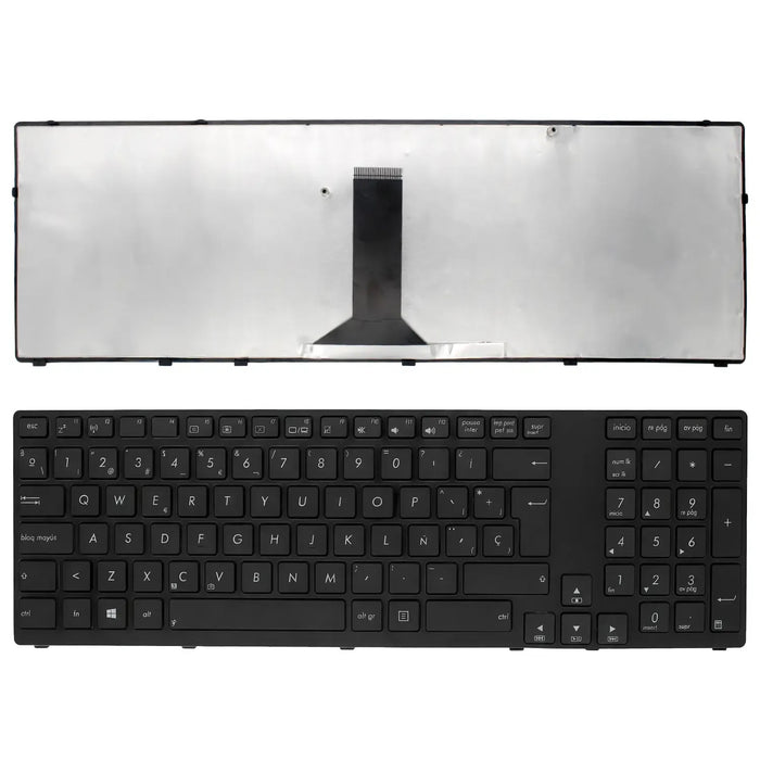 Teclado Para Portátil Asus K95 K95V K95Vb K95Vj K95Vm X93 X93S X93Sm X93Sv Marco Brillante