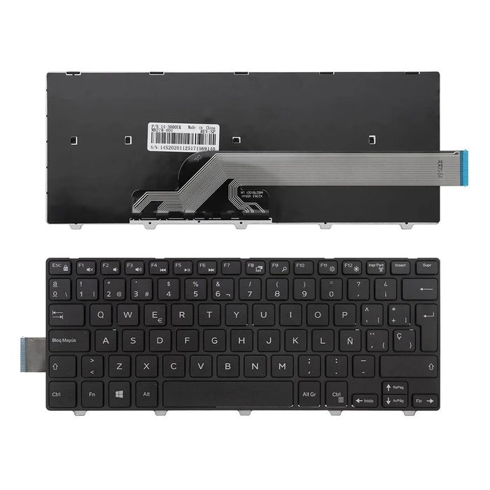 Teclado Para Portátil Dell Inspiron 14-3000 5447 5442 5445 7447 Series Negro