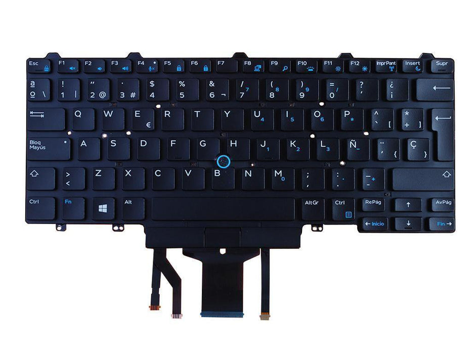 Teclado Para Portátil Dell Latitude E5450 E7250 E7450 Retroiluminado Y Con Pointstick