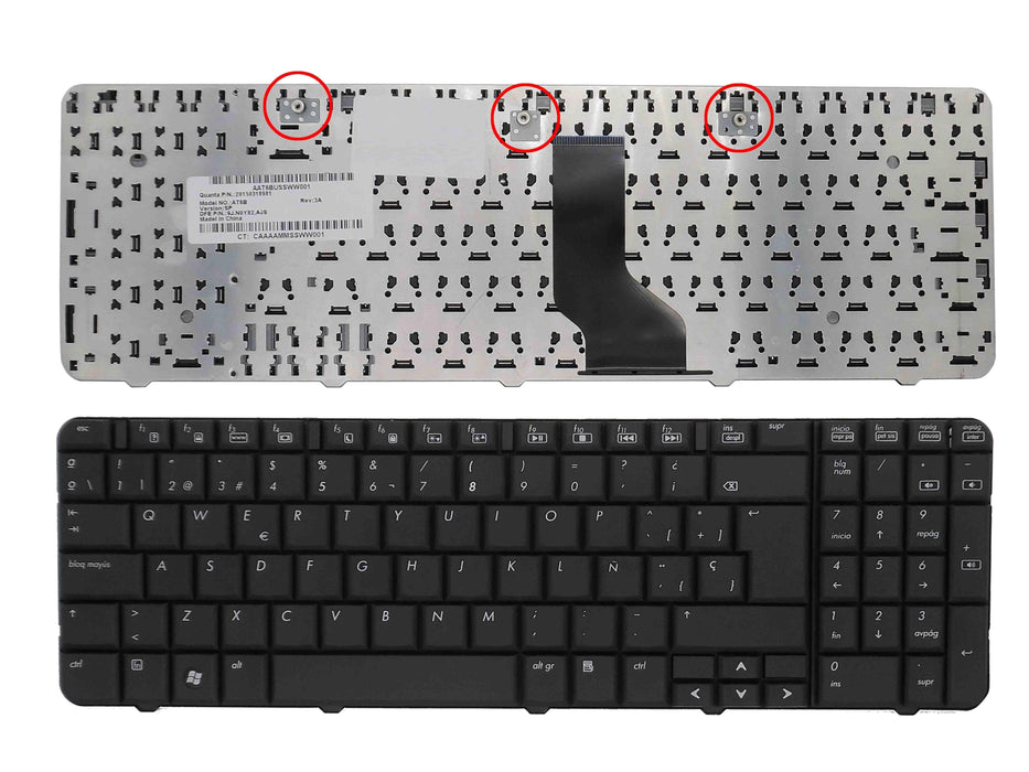 Teclado Para Portátil Hp Compaq Cq60 Nsk-Haa0S 9J.N0Y82A0S