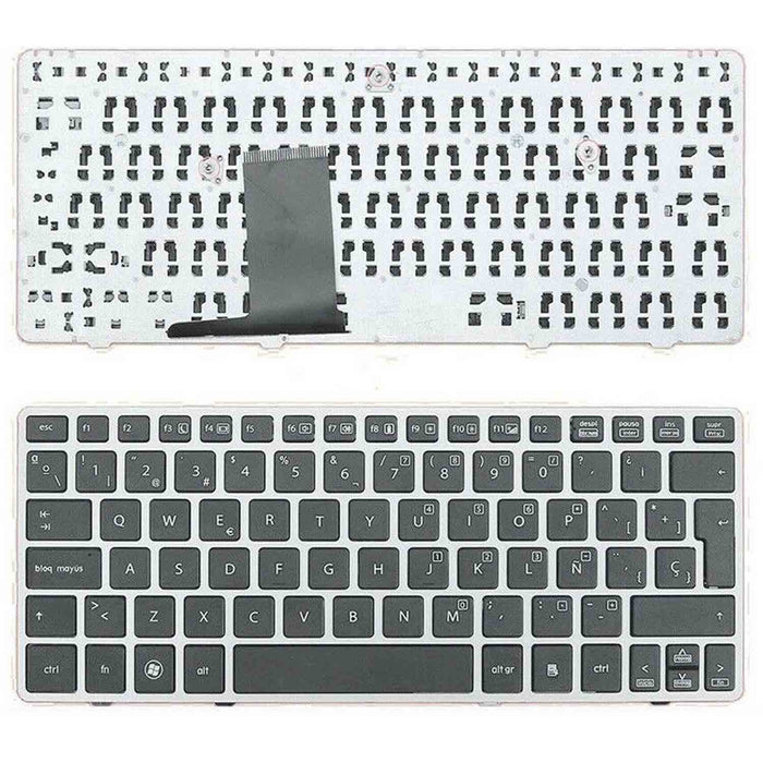 Teclado Para Portátil Hp Elitebook 2560P 2570P Marco Plata