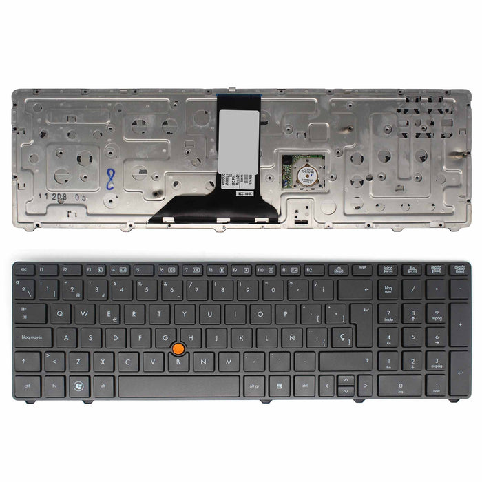 Teclado Para Portátil Hp Elitebook 8760W 8760P 8770P 8770W Con Marco
