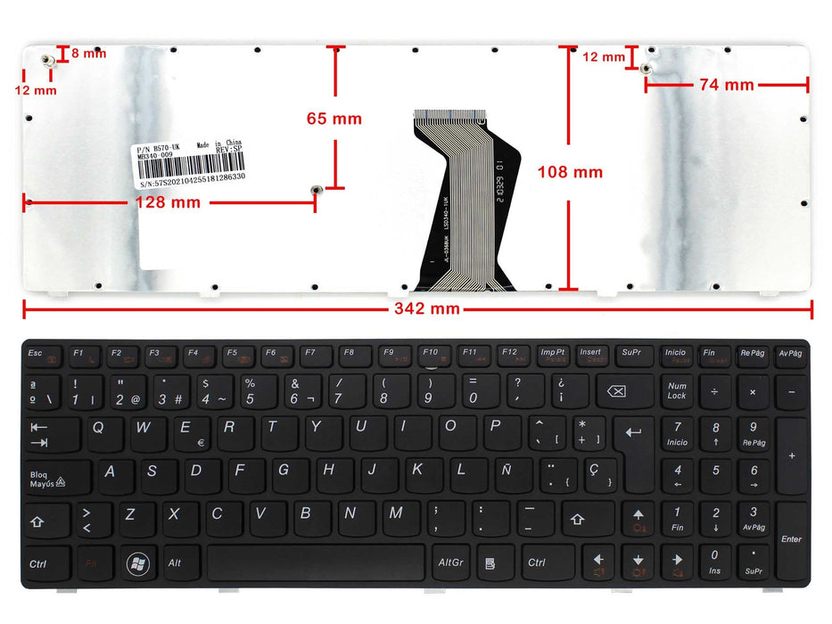 Teclado Para Portátil Lenovo 25209726