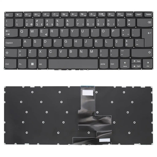 Teclado Para Portátil Lenovo Ideapad 330-14Ikb Gris Sin Marco En Portugues