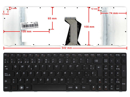 Teclado Para Portátil Lenovo Ideapad B580 B580A B585 B590