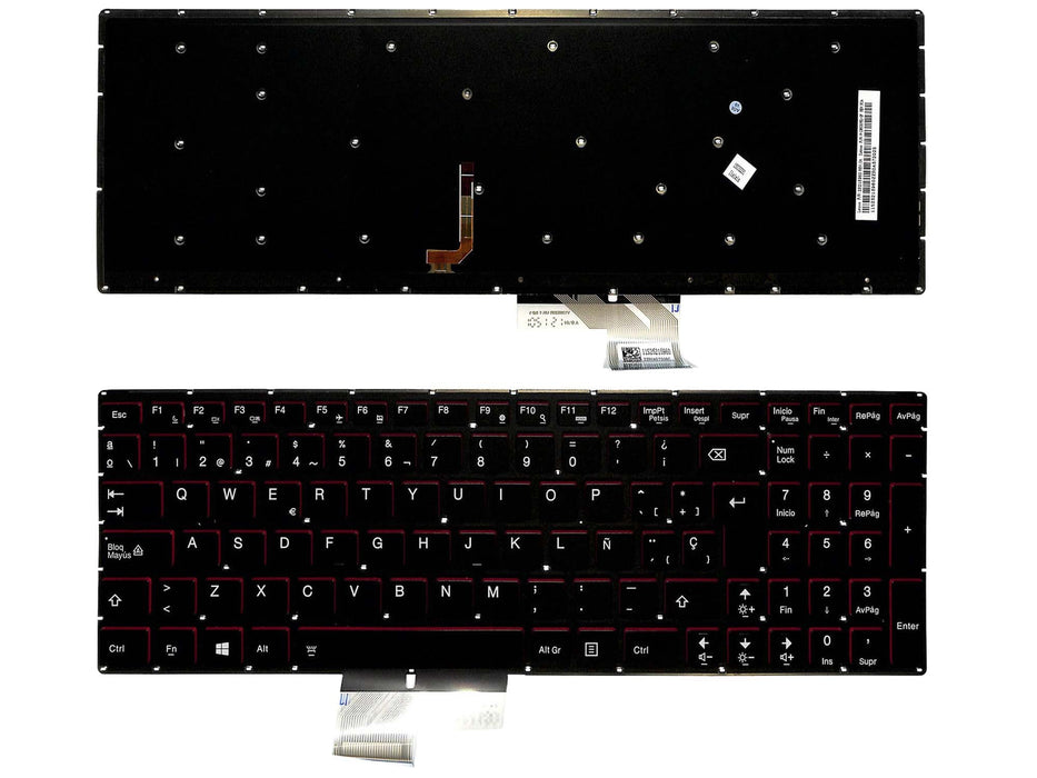 Teclado Para Portátil Lenovo Ideapad Y50-70 Y70-70 Retroiluminado