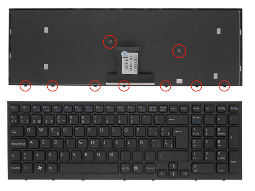 Teclado Para Portátil Sony Vaio Pcg-71211M Vpc-Eb4Z1E Vpceb4Z1E Pcg-71311M