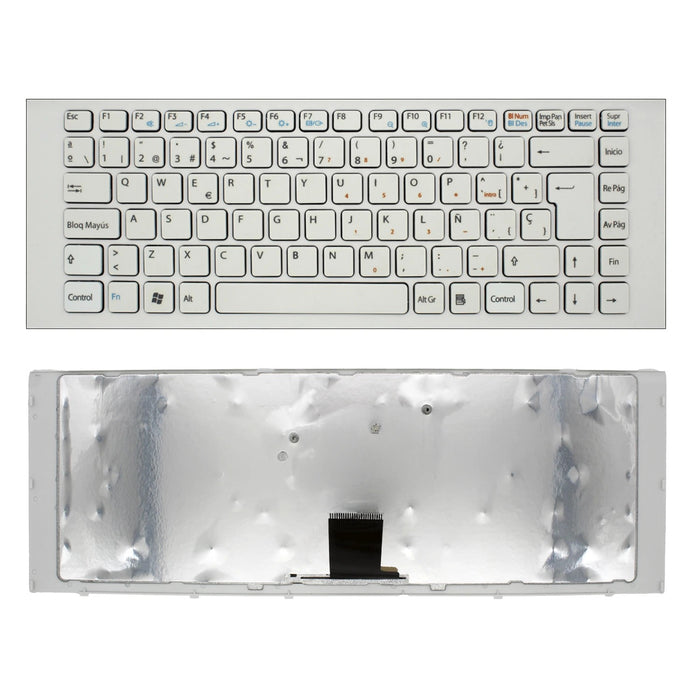 Teclado Para Portátil Sony Vaio Vpc-Eg Blanco
