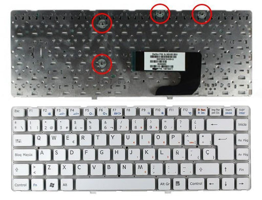Teclado Para Portátil Sony Vgn-Nw Series 148738061 Blanco