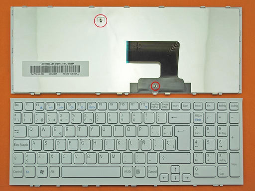Teclado Para Portátil Sony Vaio Vpc-Ee Series En Blanco Aene7P00110