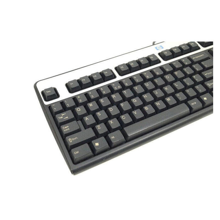 Teclado Reacondicionado Hp Sk-2885 / Ku0316  Español (Qwerty) Negro/Plata Con Cable Usb   1 Año De Garantia