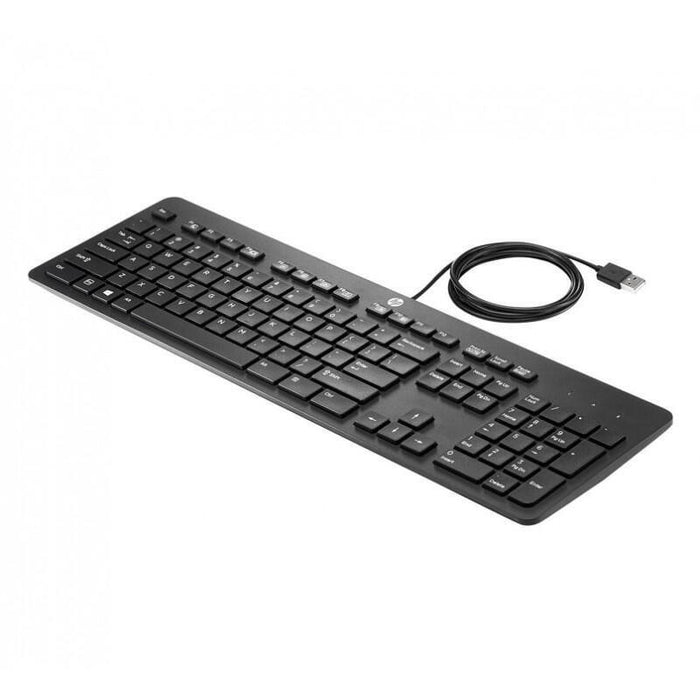 Teclado Reacondicionado Hp  Usb Slim Kb Ph0u Español (Qwerty) Negro Con Cable Usb   1 Año De Garantia