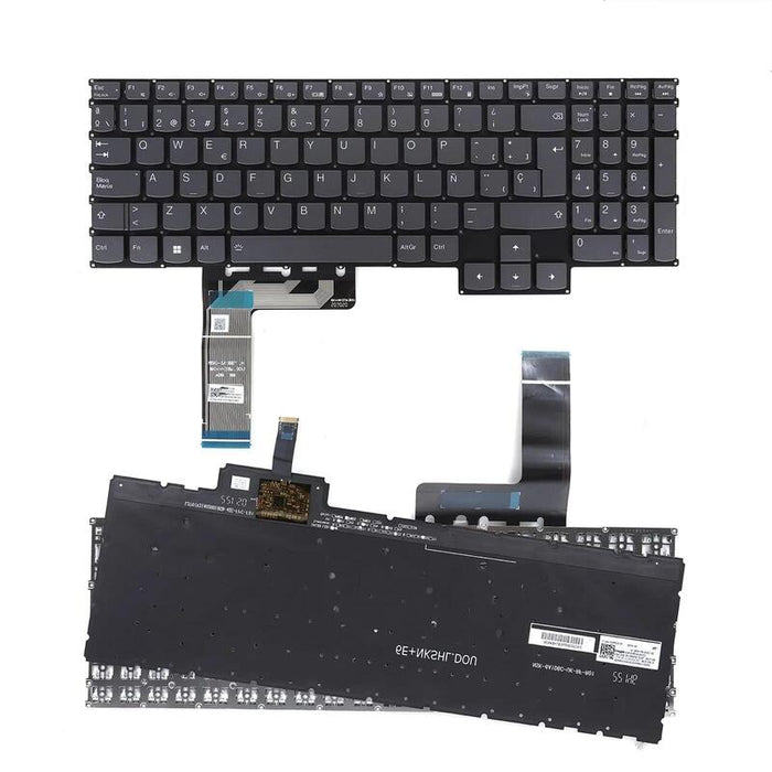 Teclado Retroiluminado Gris Para Portátil Lenovo Ideapad Gaming 3 15arh7 9z.Nksbc.D0s