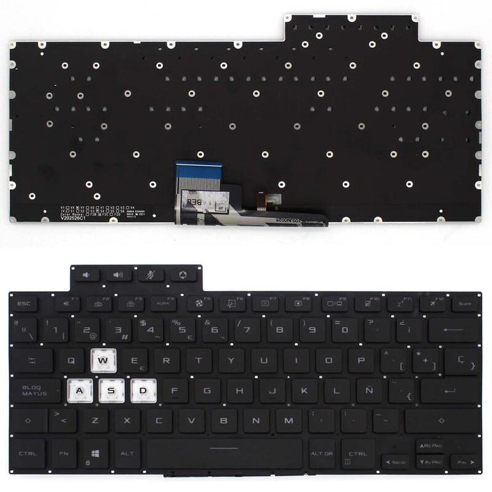Teclado Retroiluminado Para Portátil Asus Tuf Air Fx516 Fx516p Fx516pr Fx516pm Fa516