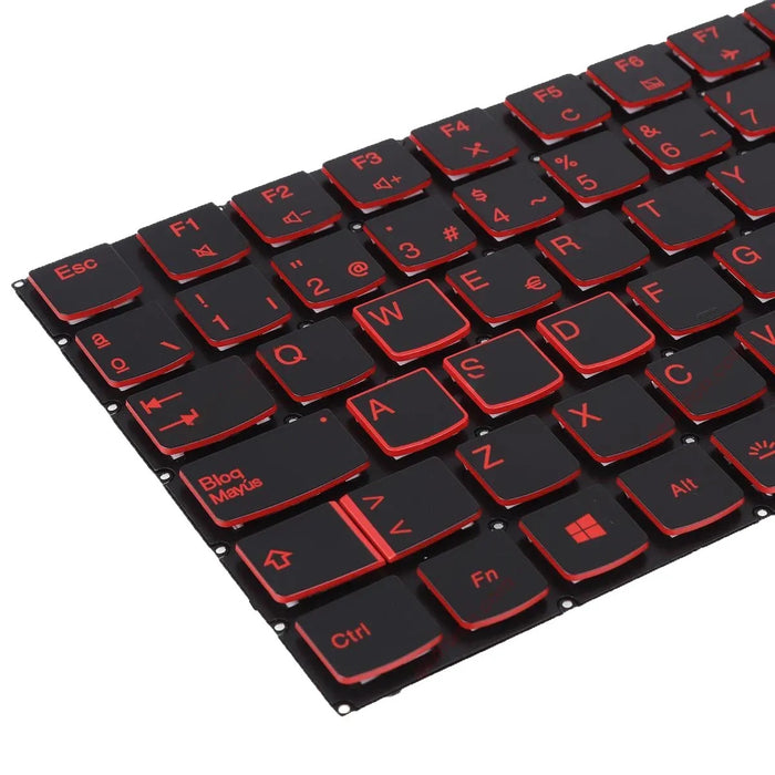 Teclado Retroiluminado En Rojo Para Portátil Lenovo Legion Y530 Y530-15Ich Y7000P-1060