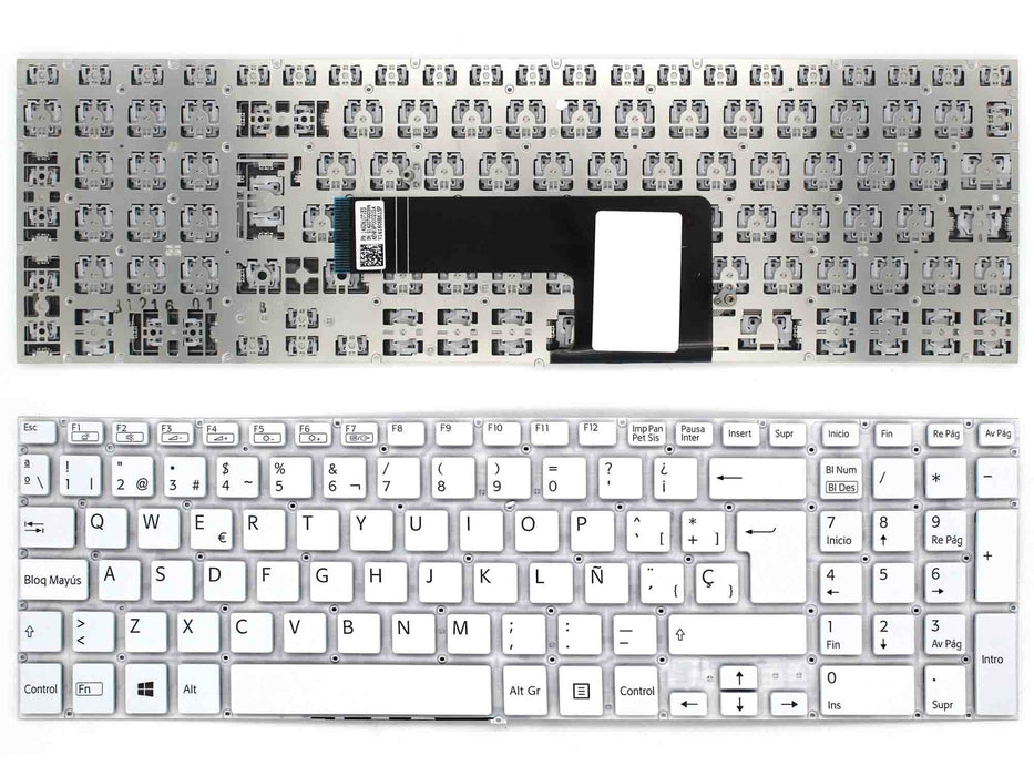 Teclado Para Portátil Svf15 Svf153A1Ym 149239971Es Svf152A29M Aehk9P012203A