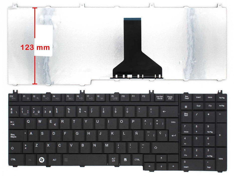 Teclado Para Portátil Toshiba Nsk-Tfa0S 9Z.N1X82.A0S 6037B0039017 9Z.N1X82.00S