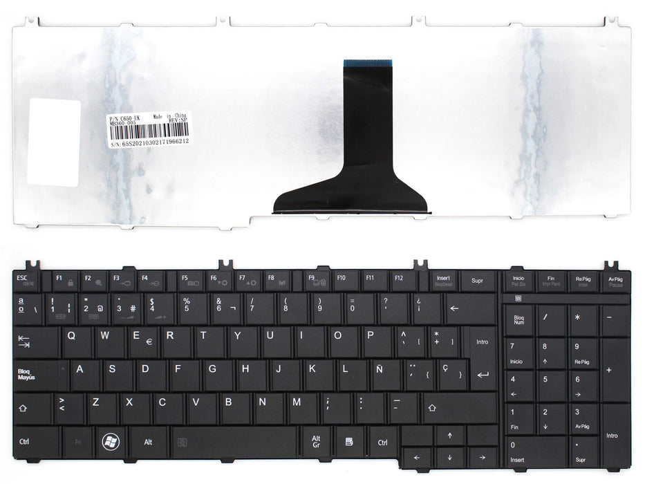 Teclado Para Portátil Toshiba Satellite L655-1Cd L655-1E9 L655-1Jv