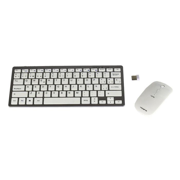 Teclado Y Ratón Inalámbricos Tacens Levis Combo V2 Blanco