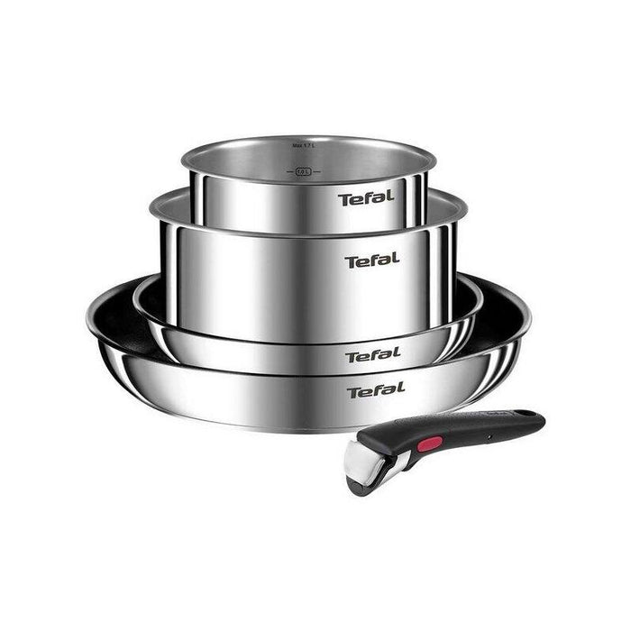 Tefal L897s574 Juego De Ollas Y Sartenes Ingenio Emotion, 5 Piezas, Acero Inoxidable