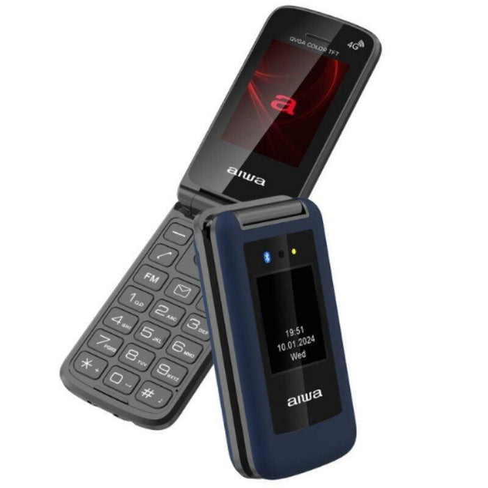 Teléfono Móvil Aiwa Fp-30-4g Bl Para Personas Mayores Azul