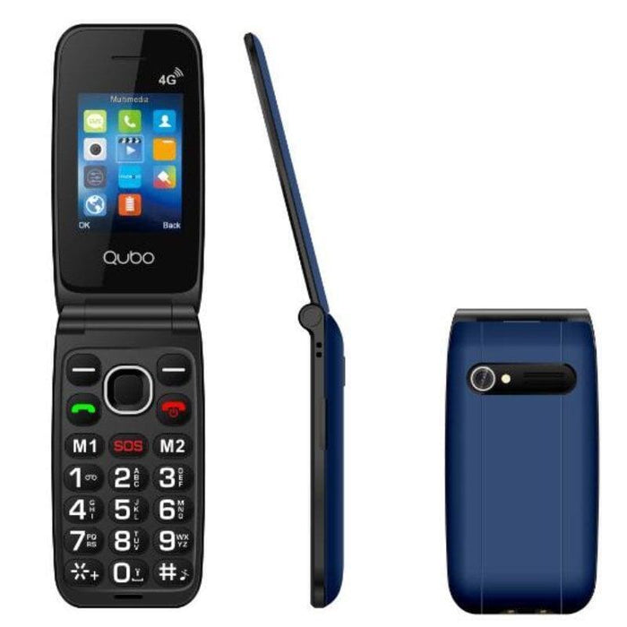 Teléfono Móvil Qubo Neonw-Bl 4g Para Personas Mayores Azul
