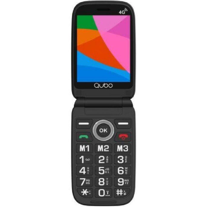 Teléfono Móvil Qubo X-D340cb 4g Para Personas Mayores Negro