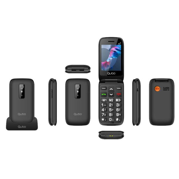 Telefono Qubo P-220bkc 2,8¨Negro Base 4g