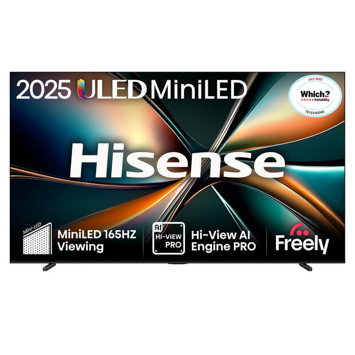 Televisor  Hisense 100u7qtuk  (100") 4k Ultra Hd Smart Tv Wifi Negro 450 Cd / M²